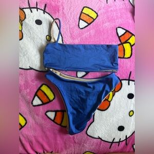 Hand Made One Shoulder Bikini Set